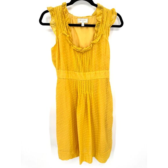 ANTHROPOLOGIE | MOULINETTE SOEURS Behind the Clouds Silk Boho Mini Dress Size 4 - Picture 1 of 7